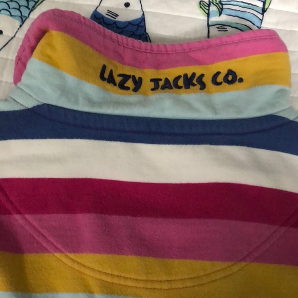 Cute and comfy Lazy Jacks 1/4 zip - Picture 5 of 5
